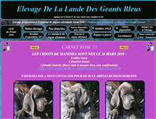 Tablet Screenshot of doguesallemandsbleus.fr